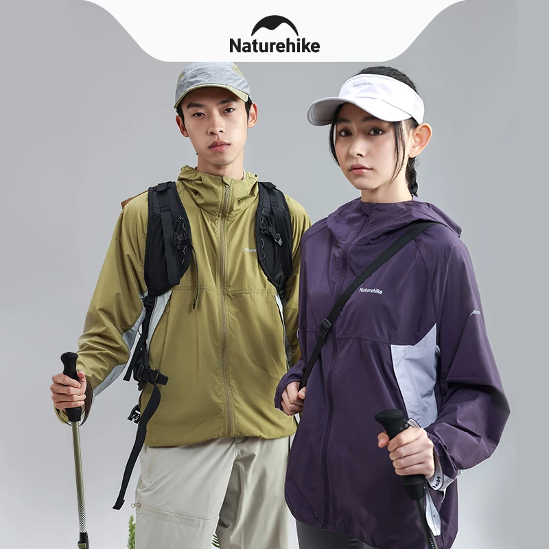 Naturehike Sun Protection Jacket UPF100+ for Summer Camping Outdoor Hiking Men Women's Climbing Clothe 100% Nylon Portable