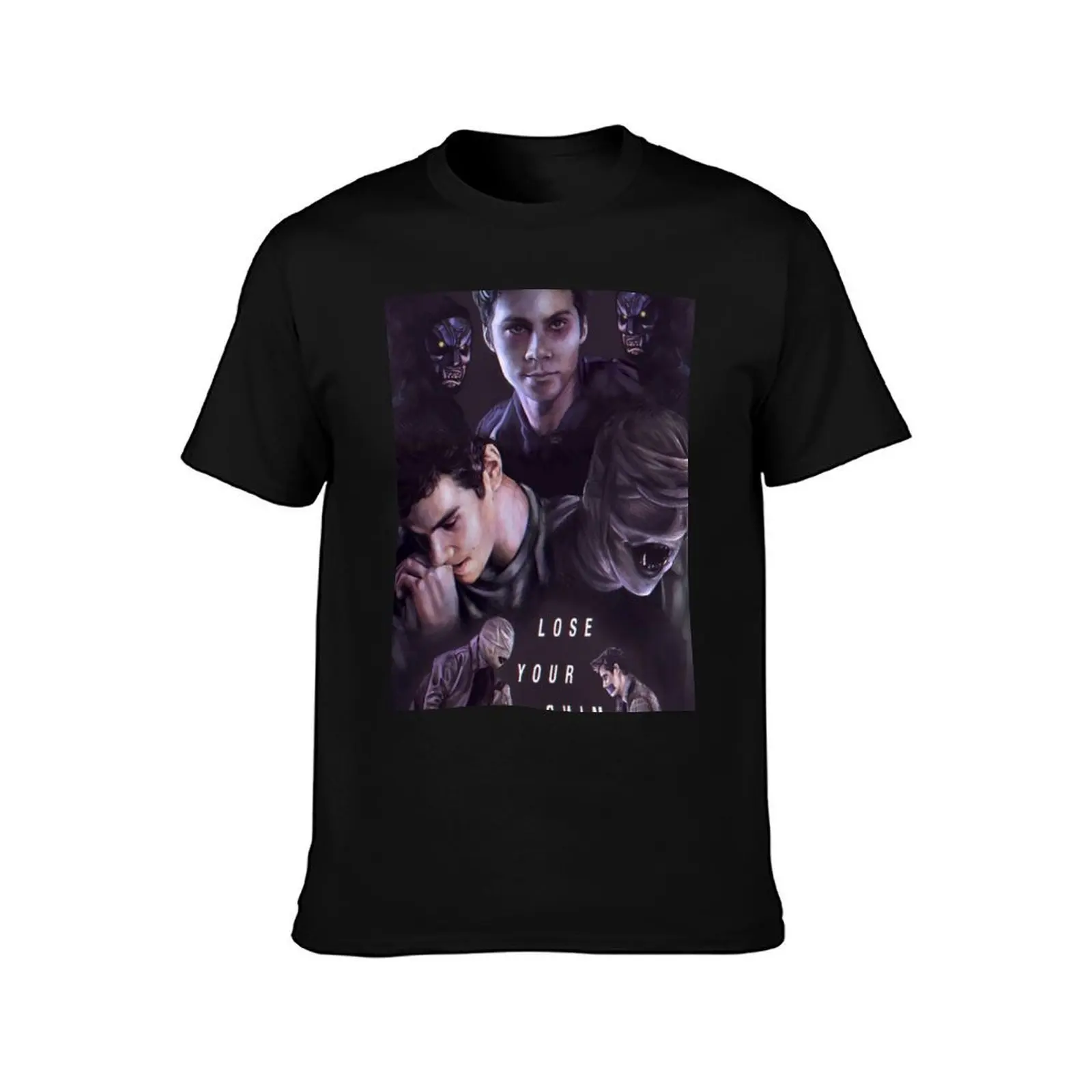 Dark Void Nogitsune Teen Wolf T-Shirt, Summer Casual Cotton Tee, Oversized Streetwear Tops, Vintage Graphic Print, 100% Cotton