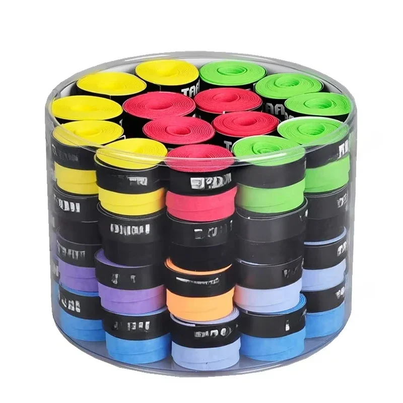 60Pcs Overgrip for Padel Dry Multicolor Professional Sweat-absorbent Badminton Grip Tape Tennis Racket Grip Winding