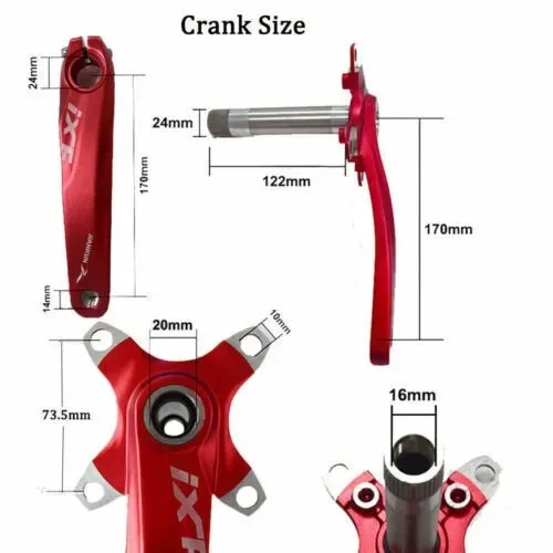 2*10S MTB Crankset 26T 38T Double Speed Mountain Bike Crankset 104/64 BCD Bicycle Crank Set 20S Bike Crank Set