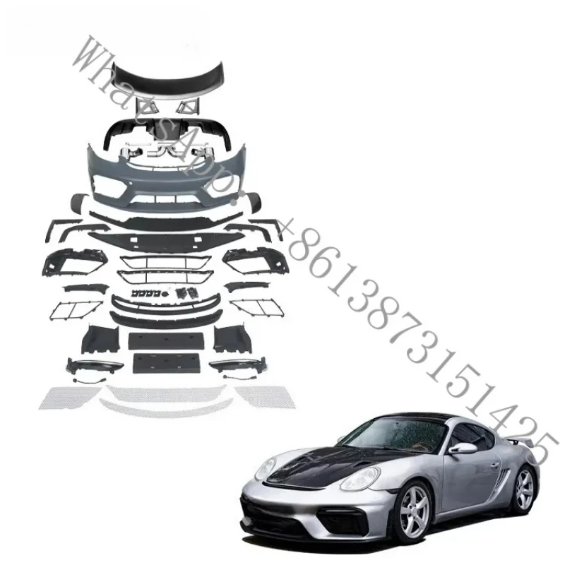 

Suitable 718 GT4 Style Bumper Kits Cayman Boxster 987 Tuning, Car Tuning Parts, PP Plastic Body Kit 987 GT4
