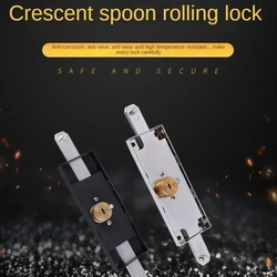 Universal shutter door shutter lock anti-theft copper lock core garage shutter lock crescent bottom open