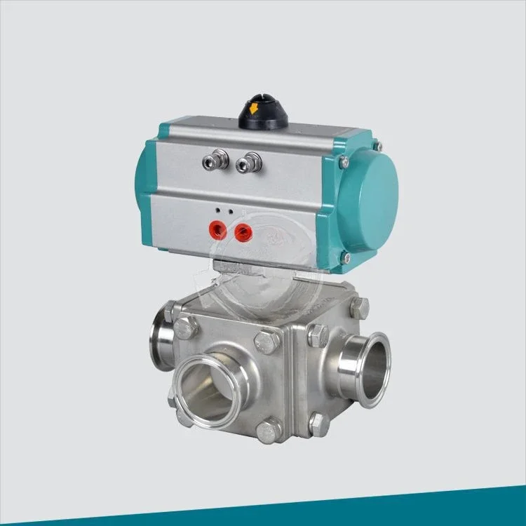 304 لوحة هوائية نوع صمام اتجاهي ثلاثي الاتجاه BSHX60-P-10P-DN200