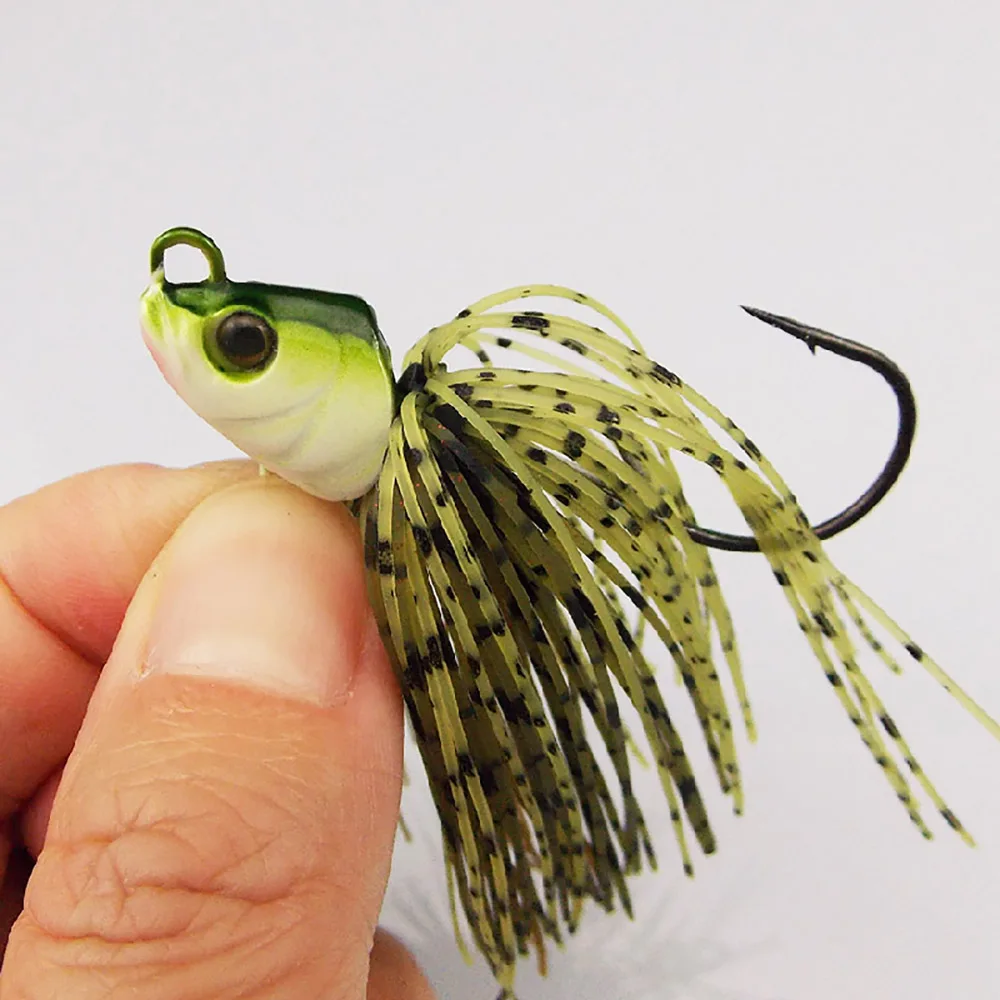 ESFISHING Faldas de silicona para jig con anzuelo – Lucio y lubina - imagen 4