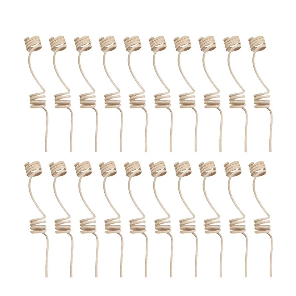 

20Pcs Natural Rattan Reed Key Spiral Head Aroma Diffuser Sticks Essential Oil Replacement for Home Living Room Kitchen Office