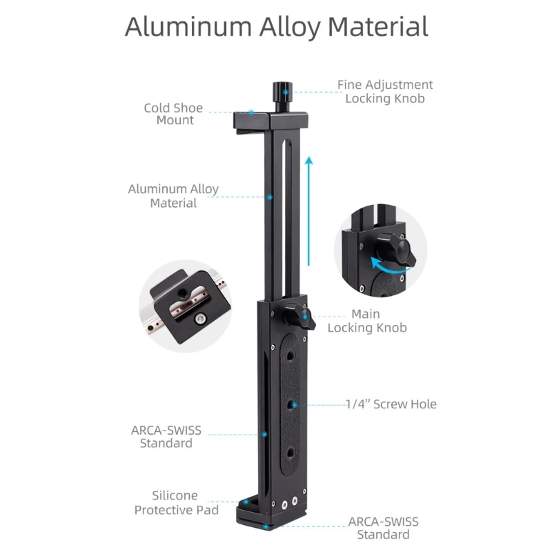 Phone Holder Stand Tripod Clip with Cold Shoe Mount for Pad Mini 3 Pro9.7 Dropshipping