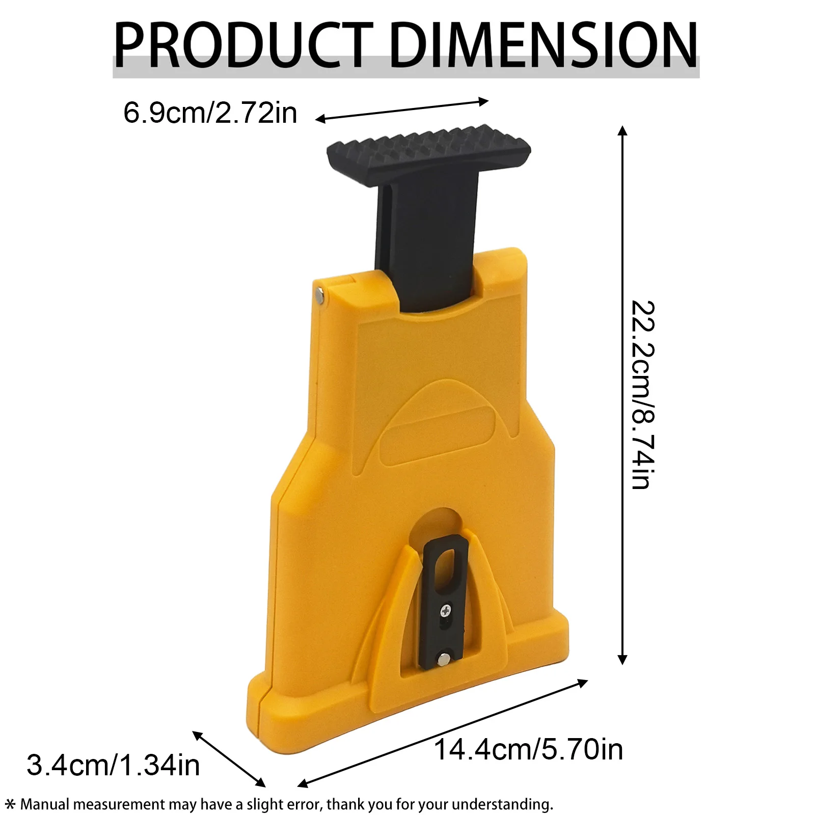 Portable Bar-Mount Chainsaw Chain Sharpener Tool, Manual Saw Chain Grinding Jig for Garden Wood Cutting Tools