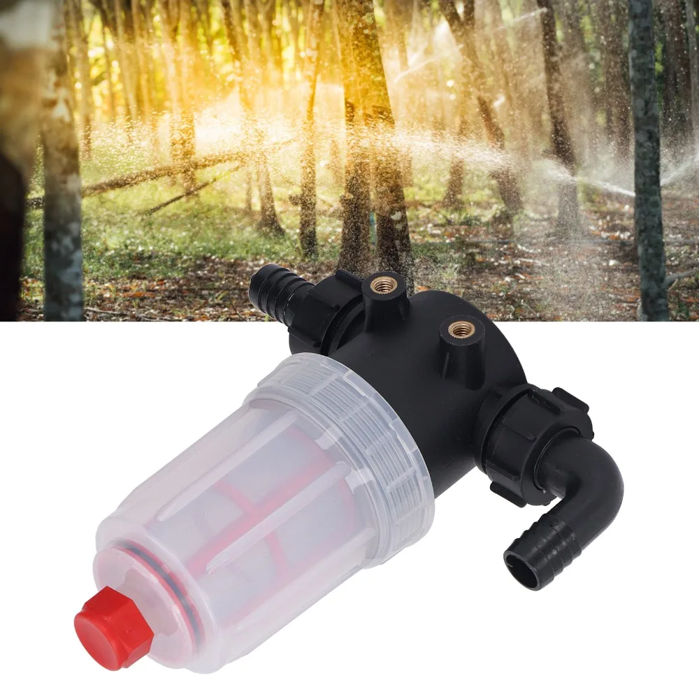 50 Mesh Filter Element Sprayer Inlet Water Filter Plastic,304 Stainless Steel Red Garden Hose Inlet Filter 25mm Connector