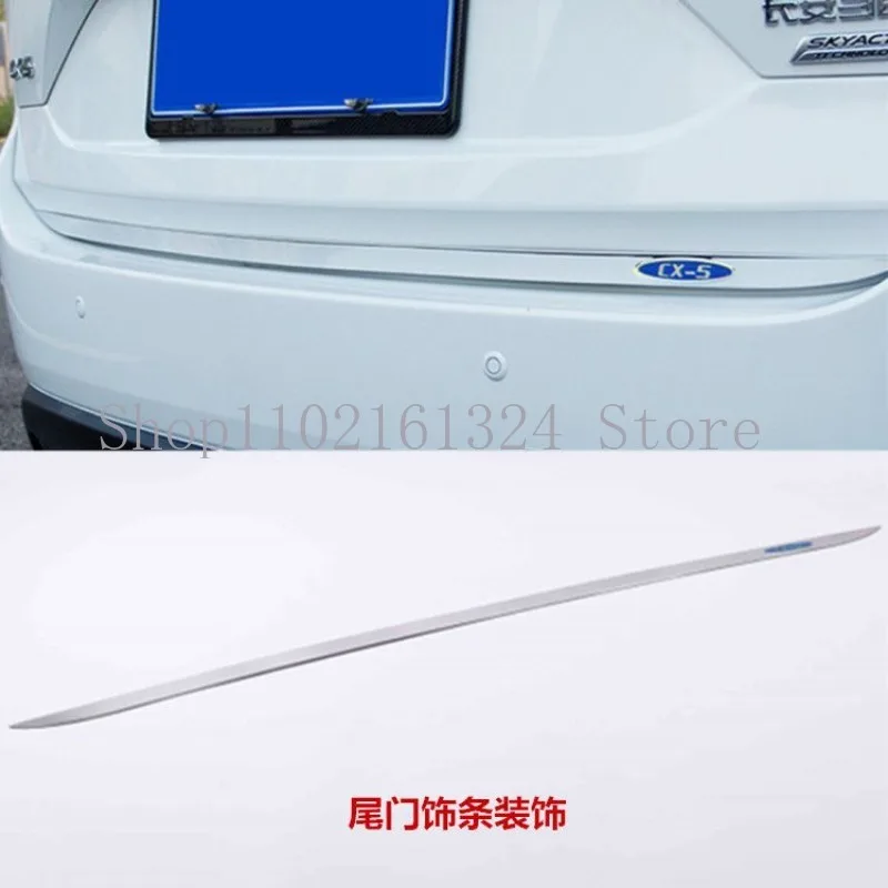 For mazda cx-5 2017-2021 ailgate Rear Door Bottom Cover Molding Trim Stainless Steel back door trim car Accessorie