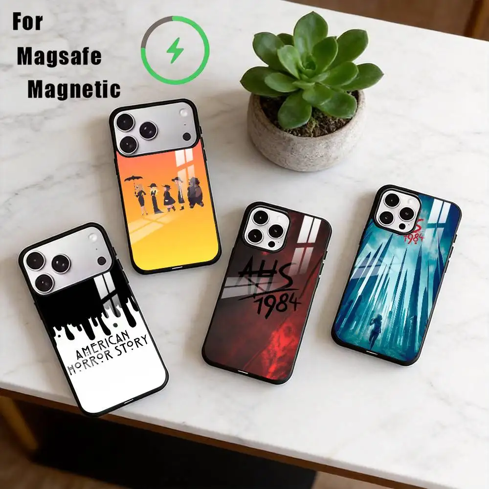 

American Horror Story AHS 1984 Phone Case For iPhone17,16,15,14,13,12,11 Plus,Pro Magnetic with Magsafe Wireless Charging