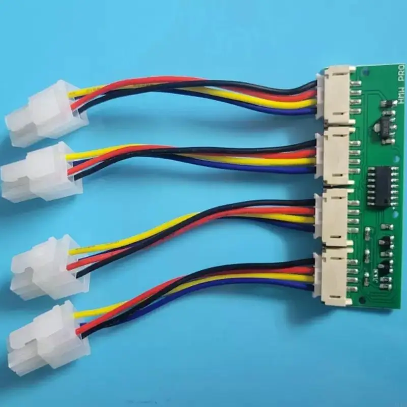 F3KE 12V 4-in-1 vierkante 4pin desktopventilatorsnelheid Simulators, Hoge precisiesregeling voor Antminer S21-computerkoeling