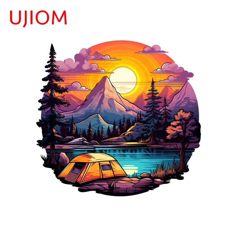 UJIOM Scenery Rotundity Graphics Wall Sticker Premium Amusing Design Occlusion Scratch Edgy Decal Suitable For Game Room Decor