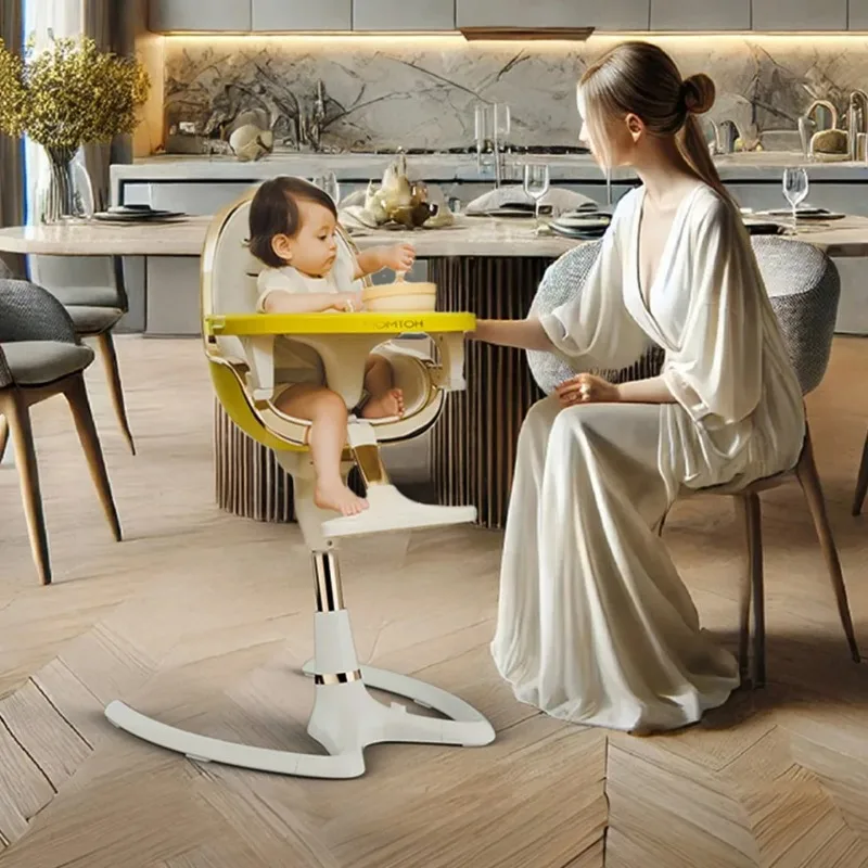 كرسي طعام للأطفال كرسي مرتفع مقعد بامبو ملفوف على شكل قشر البيض لطاولة طعام مقعد معزز عالي الظهر للأطفال الصغار من سن 1 إلى 3 سنوات