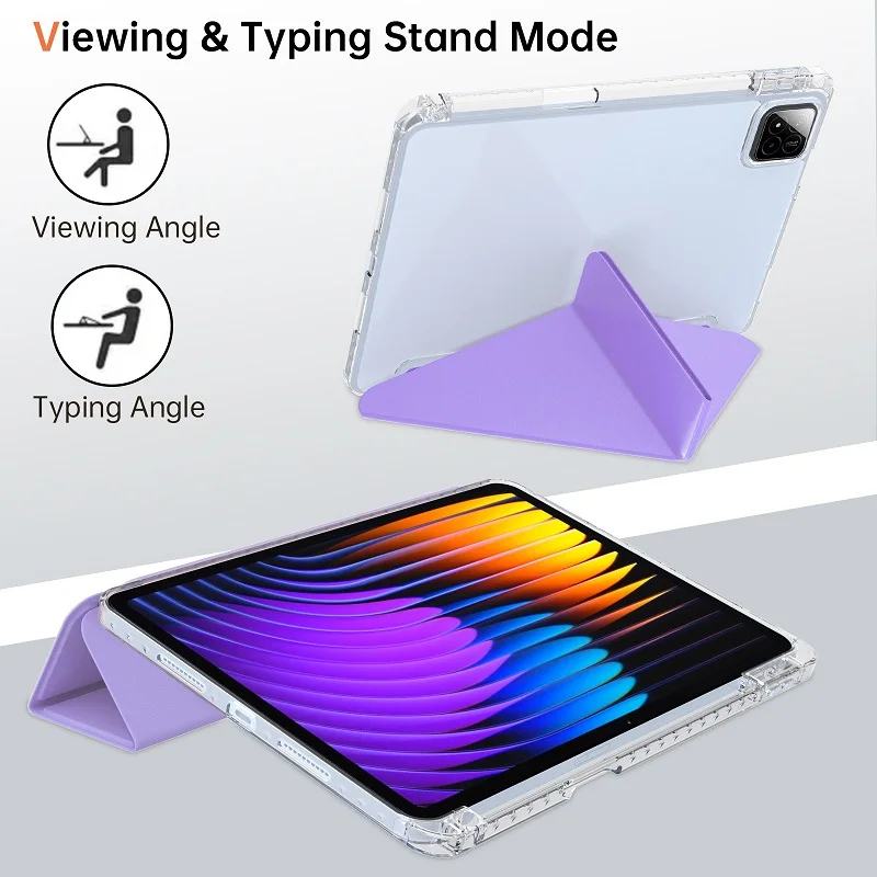 Für Redmi Pad 2 Pro 12.1 SE 9.7 11 8.7 K Flip Standhülle Xiaomi Mipad 5 6 7 8 9 Pro 11.2 11 7s 8.8 Tablet mit Auto-Schlaf-Abdeckung – Detail 4