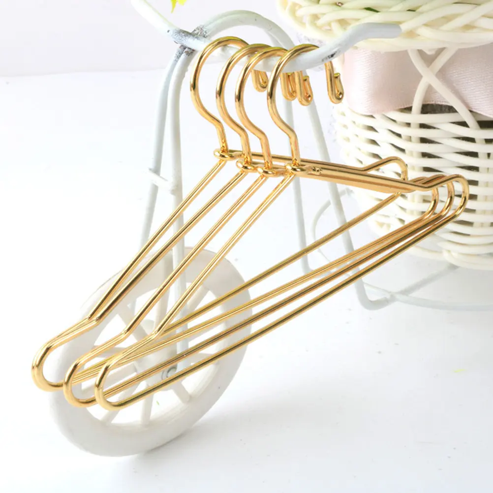 10Pcs Carbon Steel Small Hangers Sturdy Clothes Holders Clothes Racks Wardrobe Storage Accessories Small Hangers - view 3