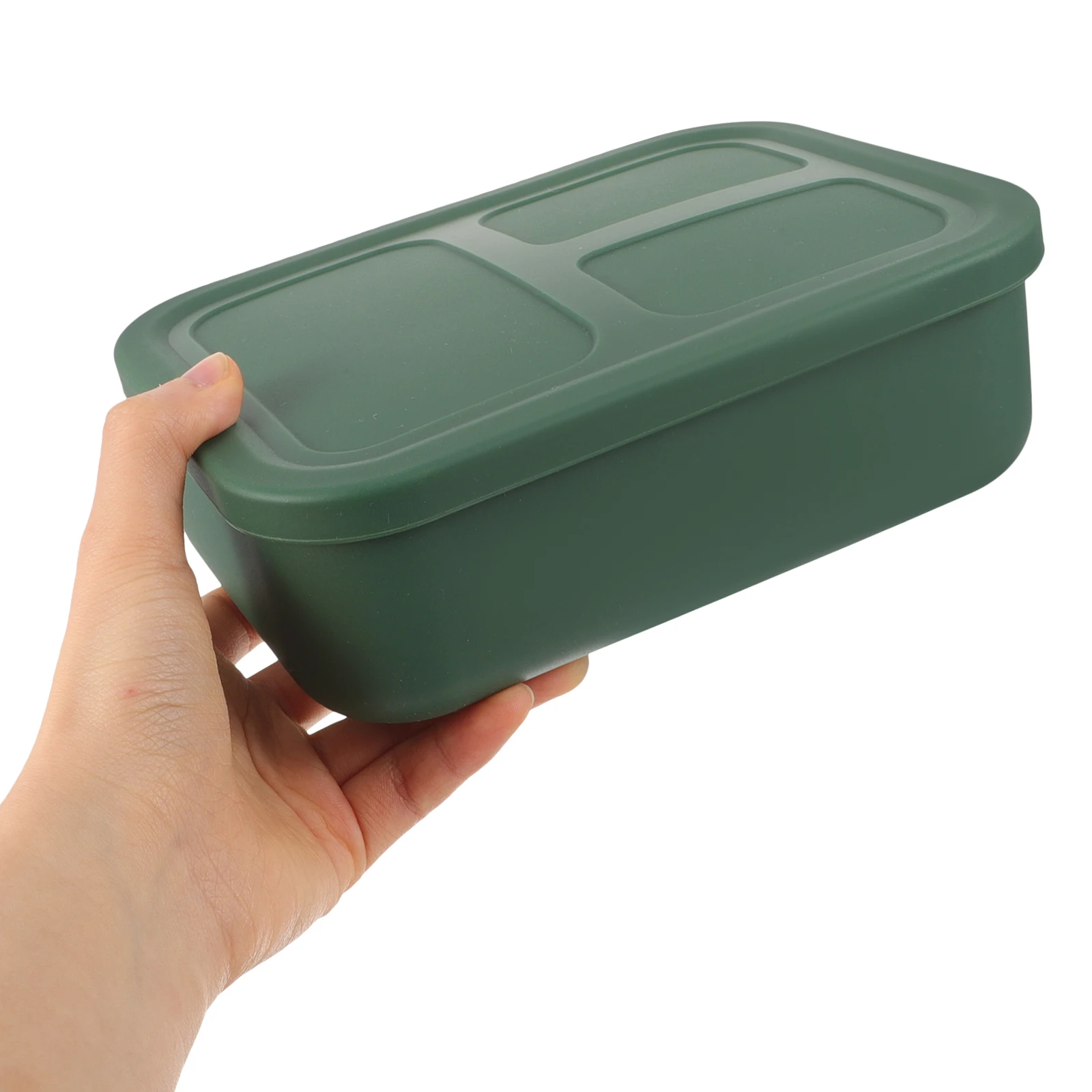 

Silicone Lunch Boxes Reusable Containers Microwave Divided Compartments for Adults Toddlers Kids Portable