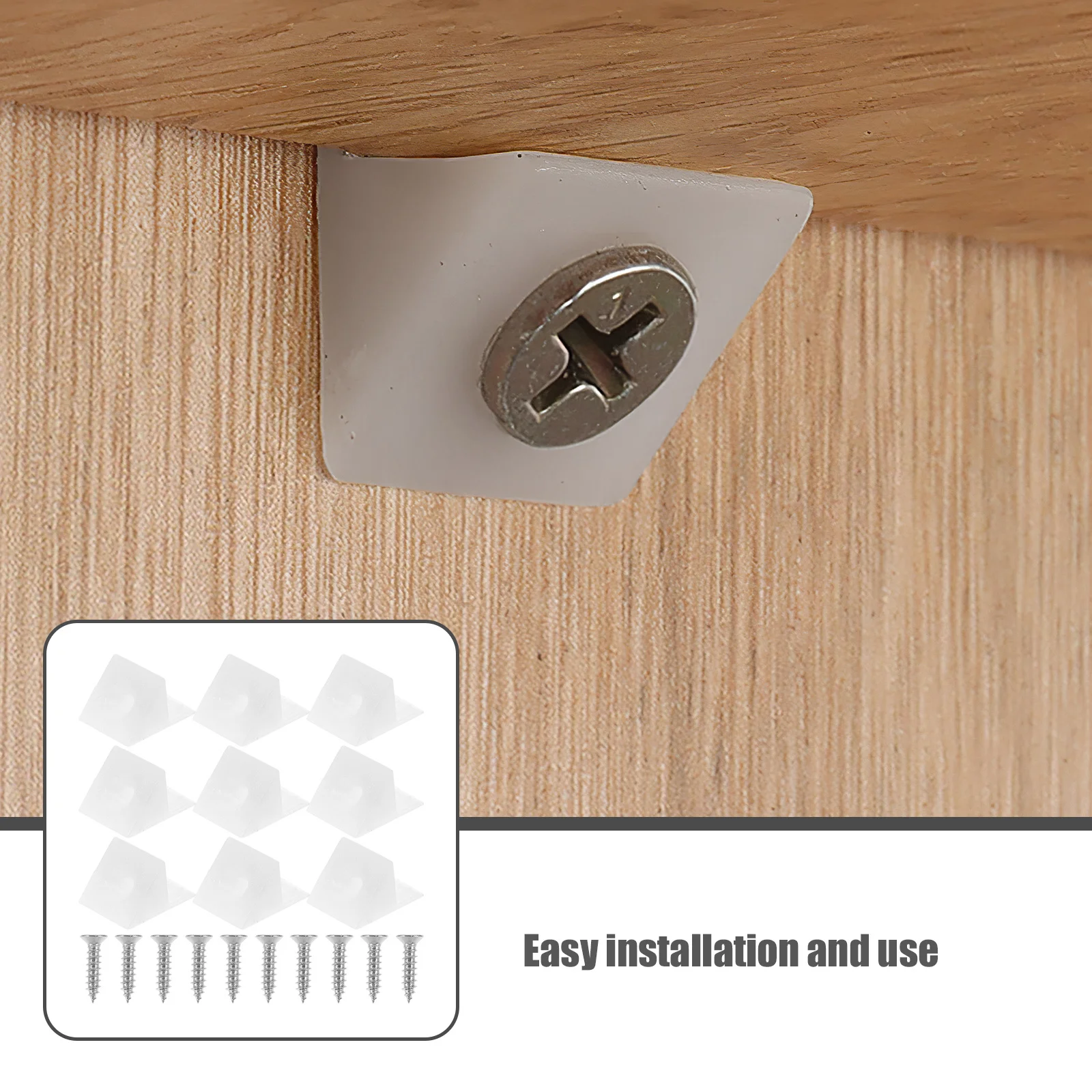 

1 Set Back Panel Corner Bracket Truss Head Self Tapping Screws For Cabinet Installation Stainless Steel Fasteners Wood Metal