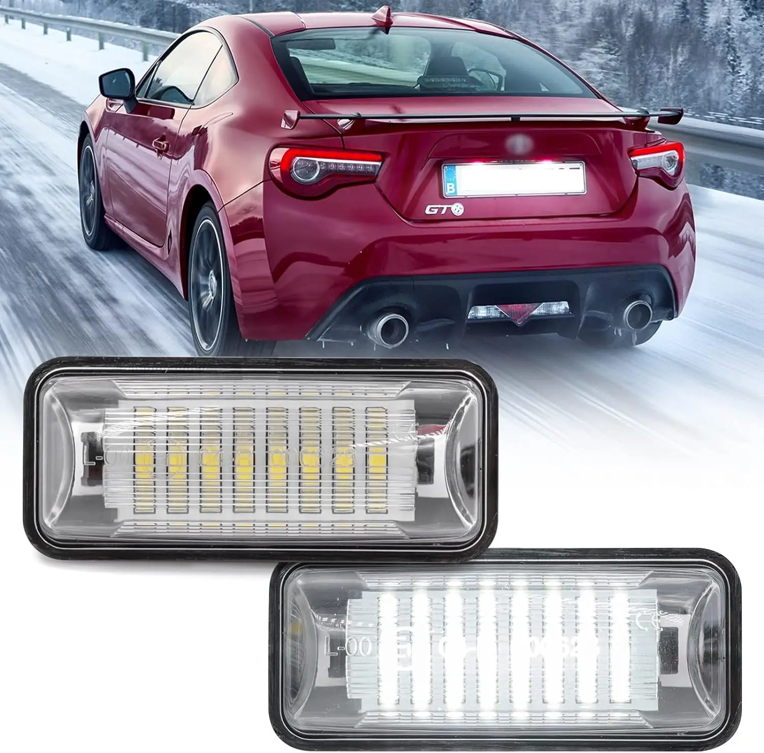 

2x car LED Number License Plate Light Lamp for Subaru Forester Impreza Legacy BRZ WRX XV Crosstrek TOYOTA FT86 GT86 Scion FR-S