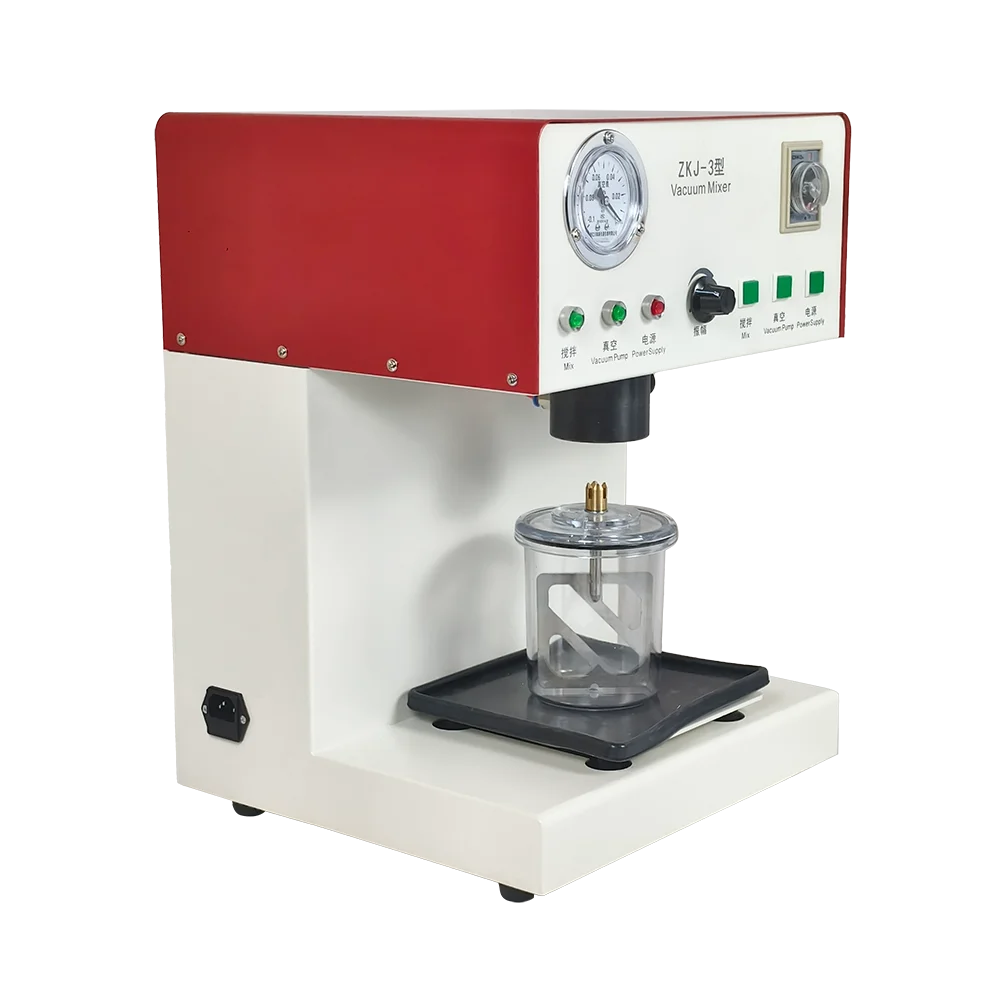 Dental Supply Dental Vacuum Mixer Plaster Vibrating Mixing Laboratory Machine with 500ml Mixing Beaker