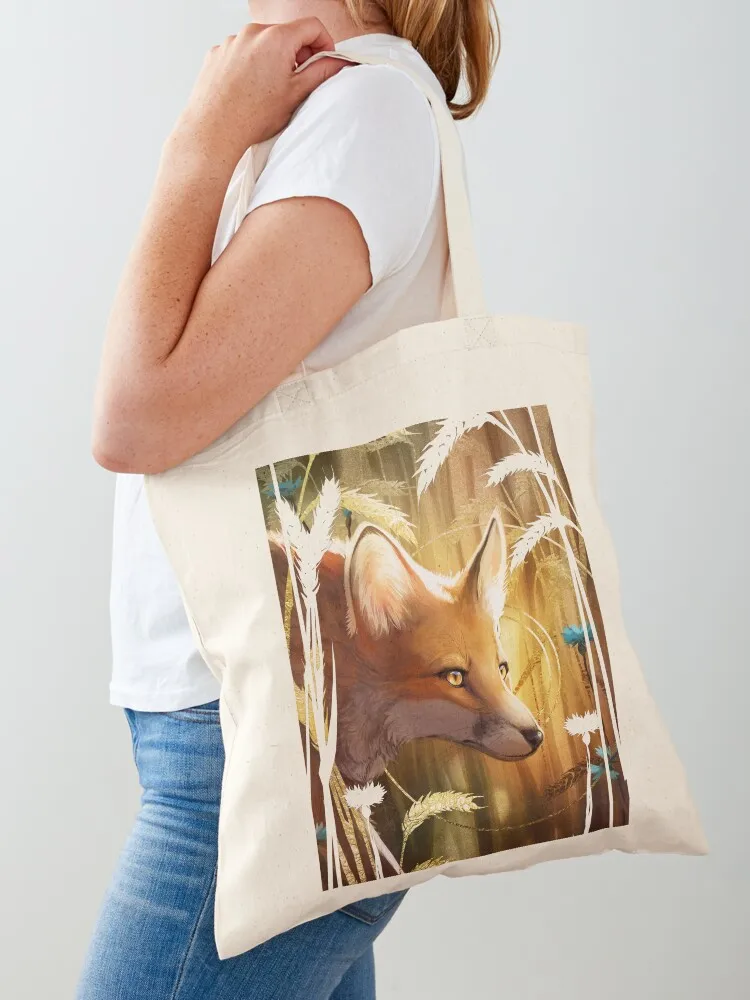 

July Fox Tote Bag canvas tote bags personalized tote bag shopping trolley bag Eco