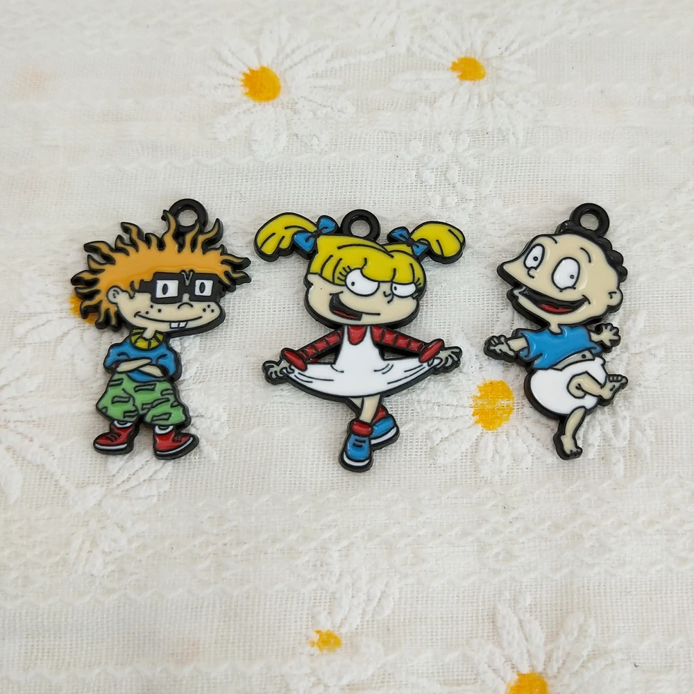 10Pcs Cartoon Charm…