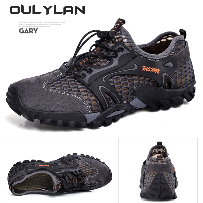 

NEW Breathable Outdoor Hiking Shoes Men Sports Hollow Out Wading Shoes Fishing and River Tracing Men's Shoes Sandals