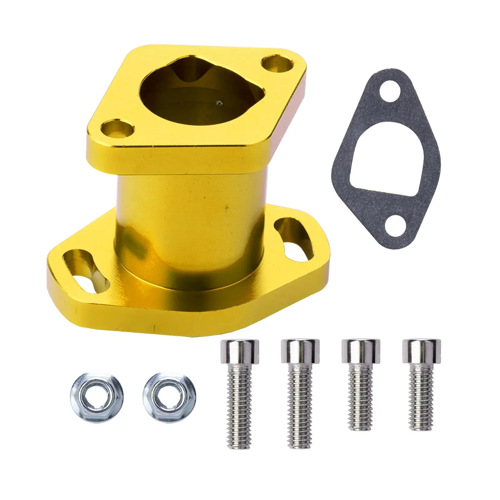 Motorcycle Carburetor Adapter Connector Repair Assembly, Interface Pipe Intake