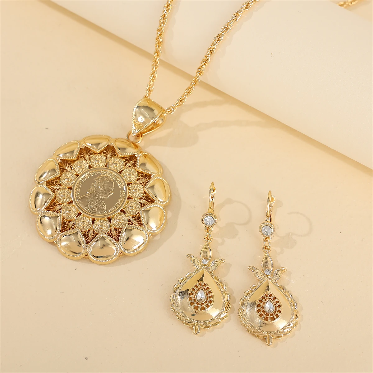 Moroccan Fashion Earrings Gold Color Earrings For Women Arab Bride Earrings Jewelry Gift