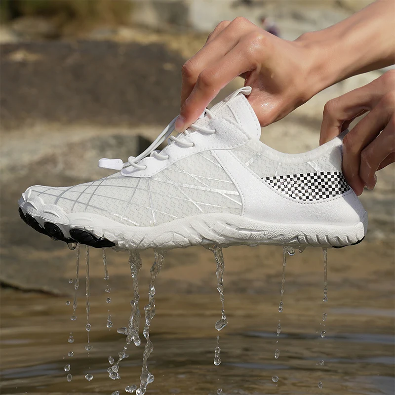 

Men's Minimalist Trail Running Barefoot Shoes Wide Toe Box Zero Drop Aqua Sock Shoes for Kayaking Boating Hiking Surfing Walking