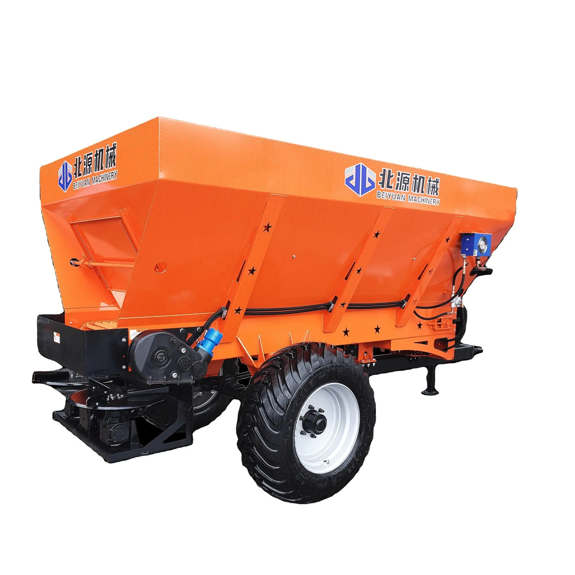 Twin Disc Manure Granular Organic For Fertilizer Spreading Tractor Trailed Spreader