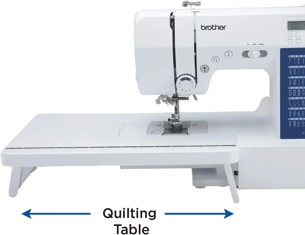 Brother CS7000X Computerized Sewing and Quilting Machine, 70 Built-in Stitches, LCD Display, Wide Table, 10 Included Feet, White