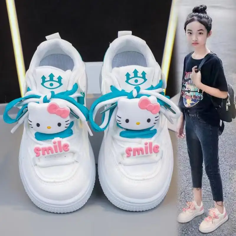 

Sanrio Hello Kitty The New Thin Bottom Soft Campus Style Fashionable and Casual Korean Version Teenagers Sneakers Sports Shoes