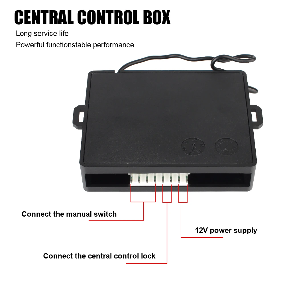 Universal Remote Control Car Lock Door with 4 Door Lock Actuator Keyless Entry System Locking Kit 12V Anti-Theft