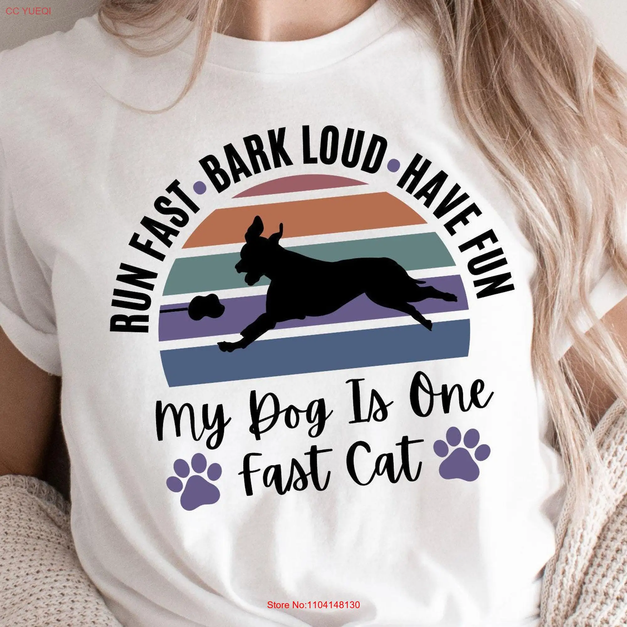 Lure Coursing T Shirt Fast Cat Dog Fastcat Sighthound Sports Handler long or short sleeves