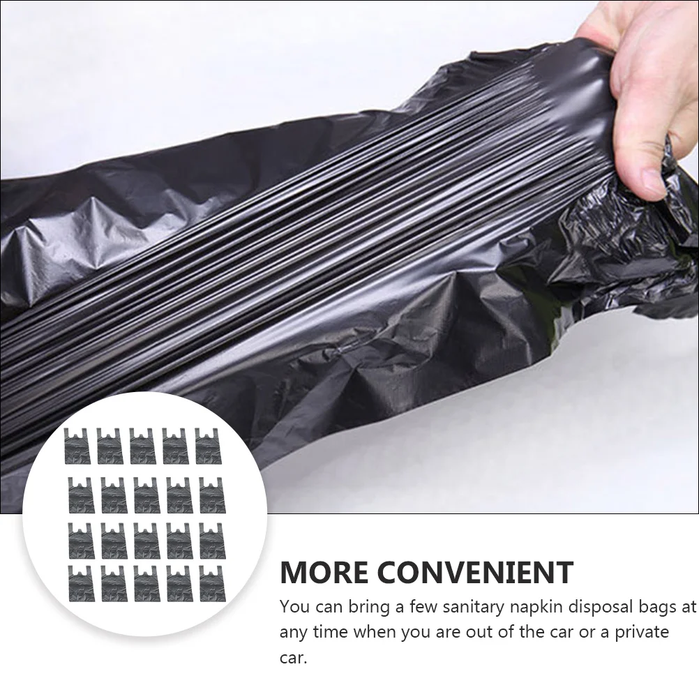 200 Pcs Vest Garbage Convenient Bags Kitchen Trash Extra Small Strong Personal Disposal Litter Sanitary Waste