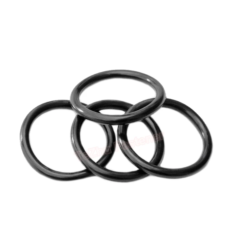 CS 6mm O-Ring NBR O Ring Sealing Gasket OD 17mm-490mm Black Nitrile Rubber Spacer Oil Resistance Washer Round Shape High Temp