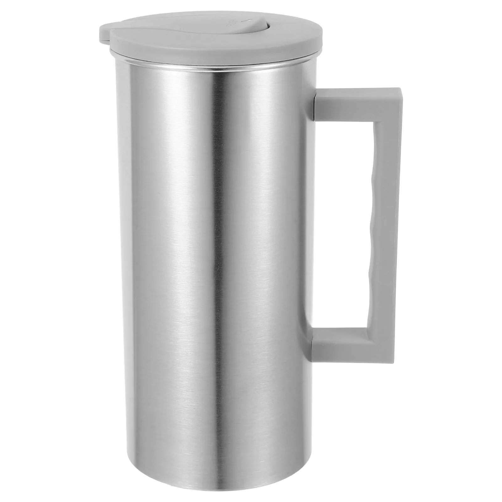 

Stainless Steel Cold Water Pitcher with Handle Large Capacity Drink Dispenser for Parties Family Gatherings Multi Use Metal Jug