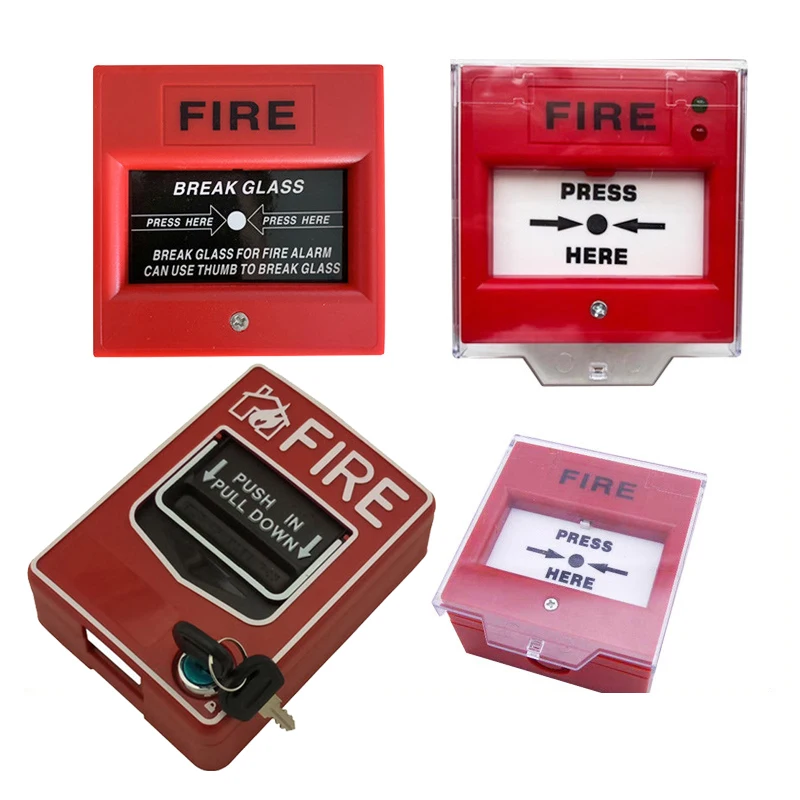 

Fire Alarm Glass Broken Switch Emergency Button Panic Calling SOS Button Manual Push Alarm