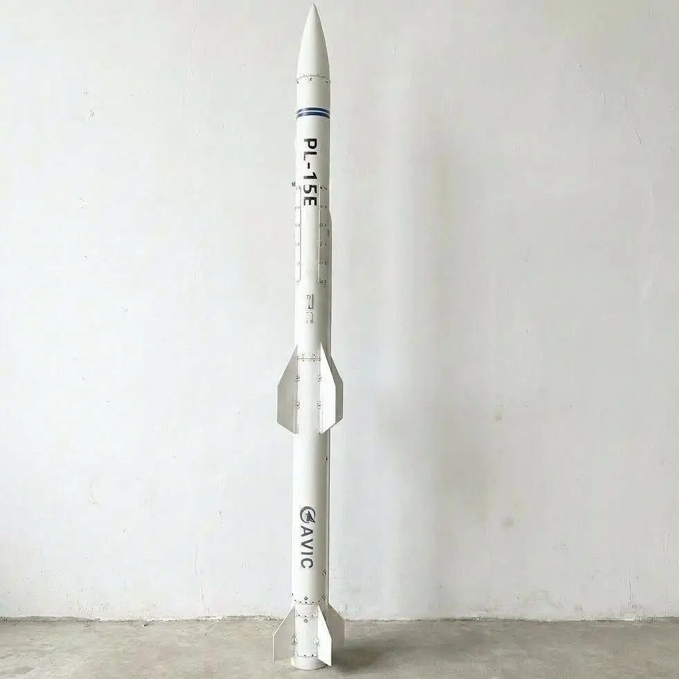 100CM 3D Printed China AF PL-15E Missile Detachable Military Fan Ornament Gift Kit