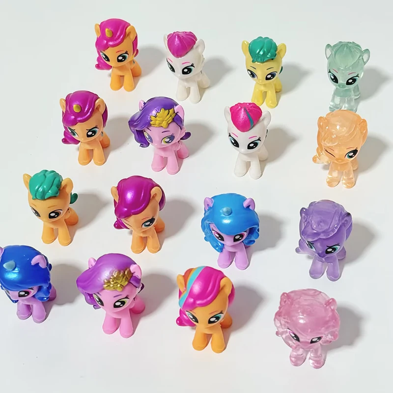 بلدي ليتل المهر Q Posket أنيمي الشكل أكياس أعمى لعب صغيرة لطيف يونيكورن التماثيل صناديق الغموض الأطفال هدية الكريسماس الديكور #4