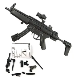 1/6 Scale 4D HK MP5 Submachine Toy Gun Model Puzzles Building Bricks Weapon Military For 12''Action Figure