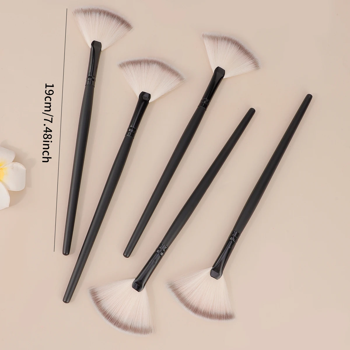 Professional Handmade Makeup Brushes Soft Saibikoho Goat Hair Small Fan Highlighter Eye Shadow Brush Ebony Handle Make Up Brush