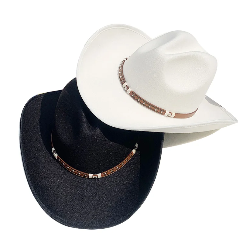 

Women's hat Cowboy hat autumn hat new solid Cowboy hat thin casual outdoor sunshade female knight hat sombrero hombre