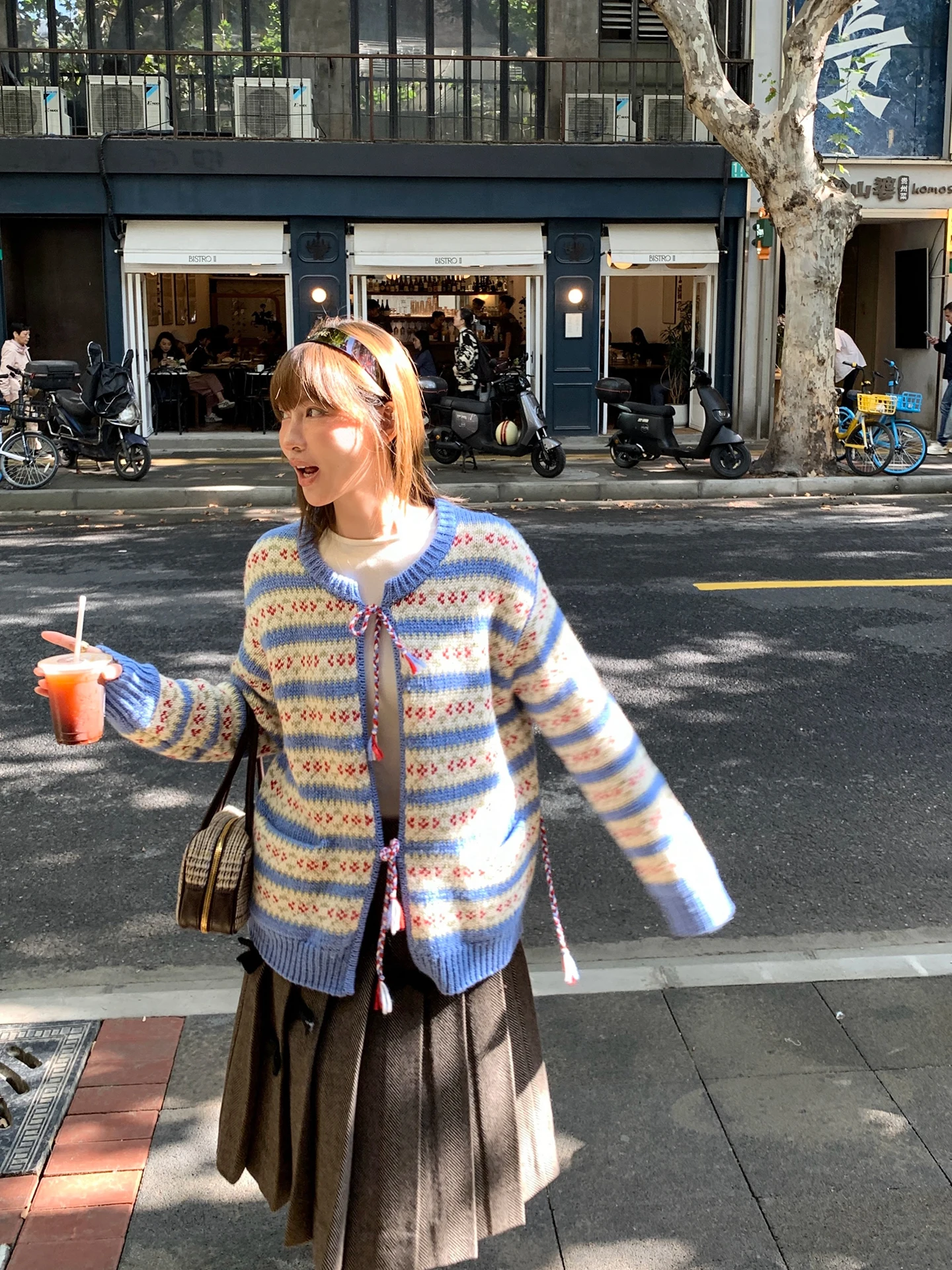 

Романтичный вязаный свитер из шерсти с вышивкой в стиле Фэр-Айл, женский зимний кардиган-пальто, универсальный, для повседневной носки, стандартный крой