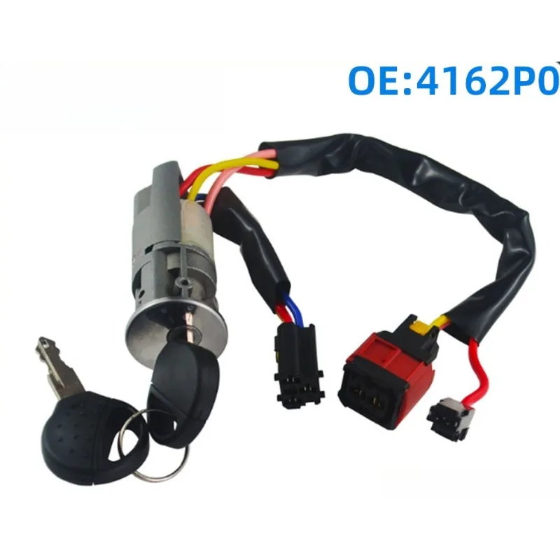 4162P0 for Peugeot 206 1998 1999 2000 2001 2002 2003 2004 2005 2006 2007 2008 2009 2010 Ignition Switch Lock Cylinder Assembly