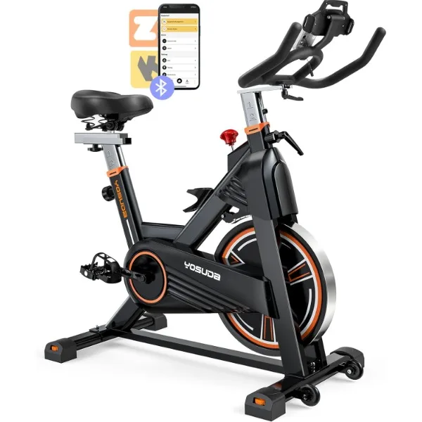 

YOSUDA PRO Magnetic Exercise Bike 350 lbs Weight Capacity - Indoor Cycling Bike Stationary with Comfortable Seat Cushion