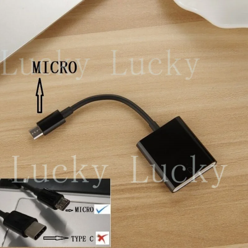 

Черный адаптер Micro USB для чтения SD-карт для телефонов и планшетов Android с поддержкой OTG