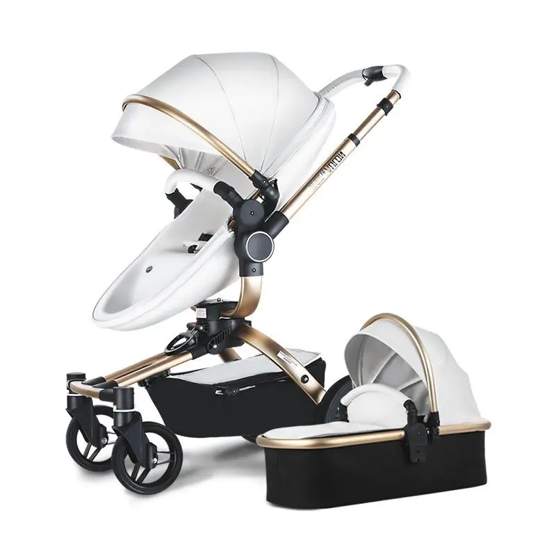 Aulon Aoyunlong baby stroller can sit and lie on eggshells high landscape in both directions. Newborn children's baby stroller