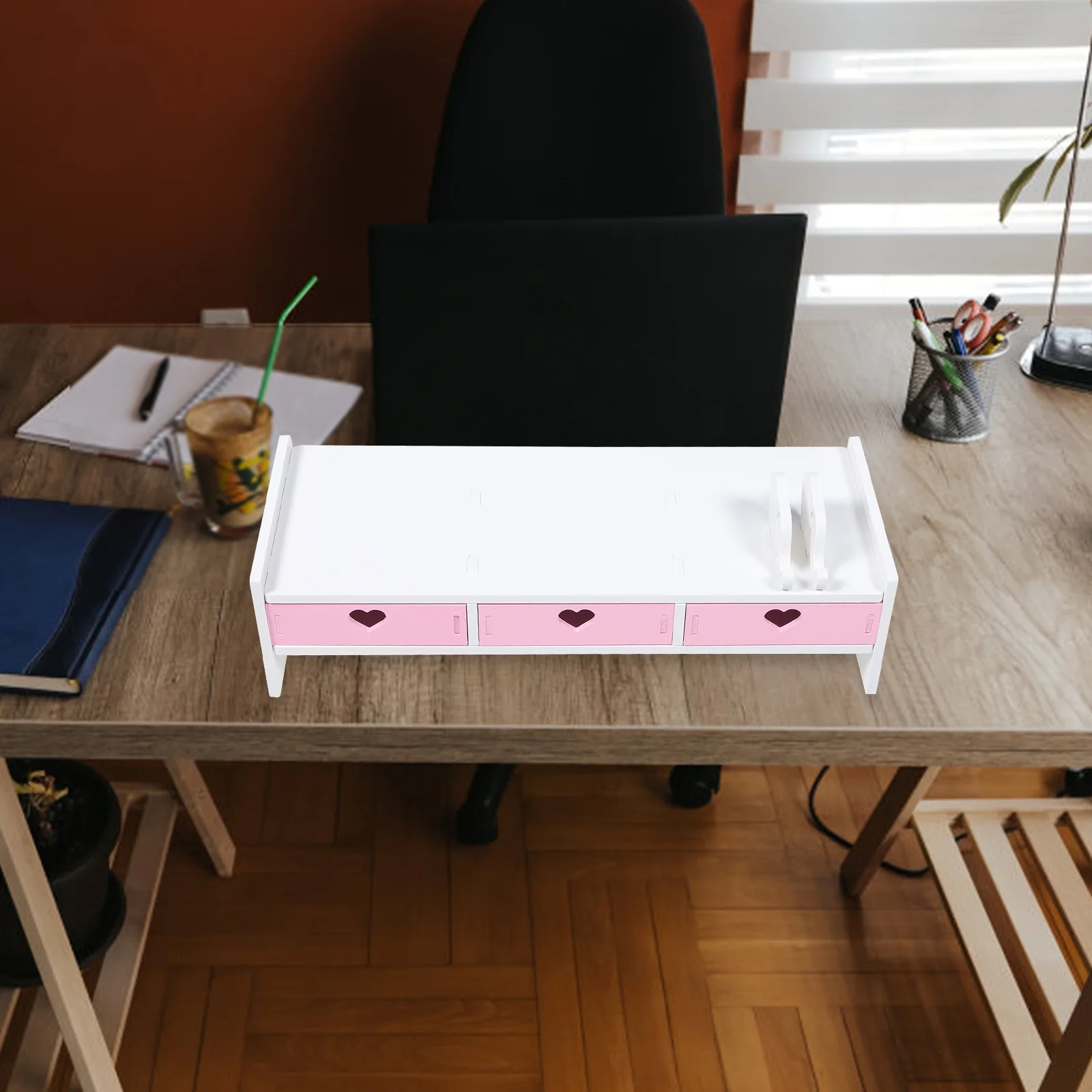 

Monitor Stand with Organizer Riser Drawer Lapdesk for Computer Screen Desktop Accessories