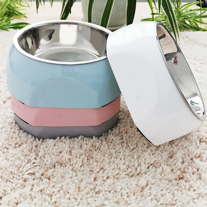 

Stainless Steel Non-Slip Dog Bowl, Cat Drinking Water Feeder, Pet Supplies, Accessories